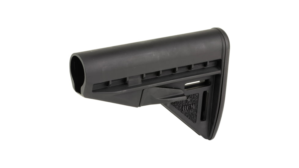 Bravo Company Mod 3 Stock, Fits Mil Spec Buffer Tube, Black, Includes Rise,r BCM-GFS-MOD-3-K85-BLK