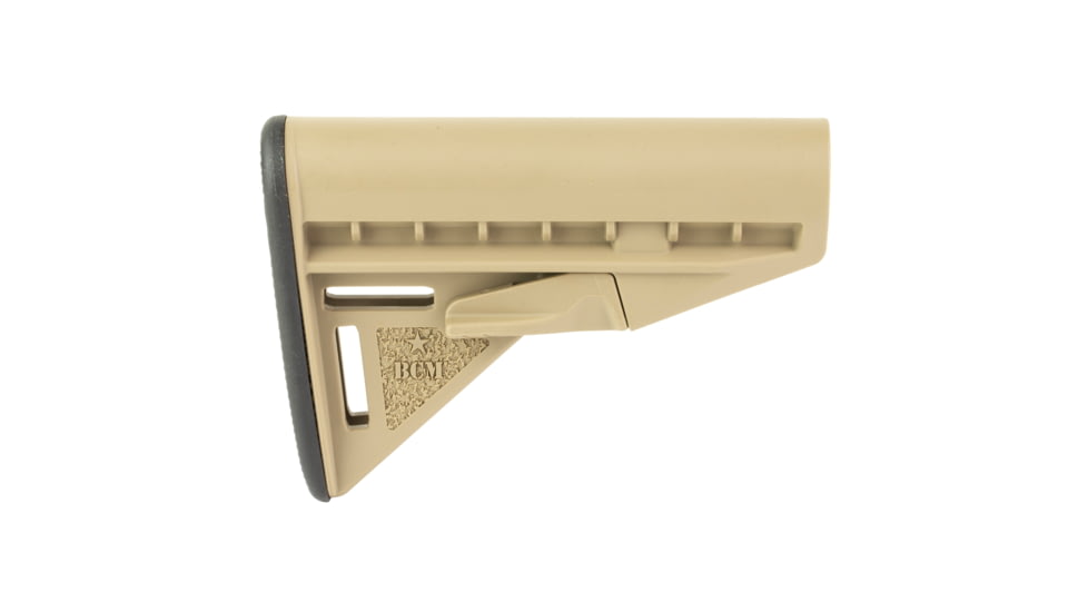 Bravo Company Mod 3 Stock, Fits Mil Spec Buffer Tube, Flat Dark Earth, BCM-GFS-MOD-3-FDE