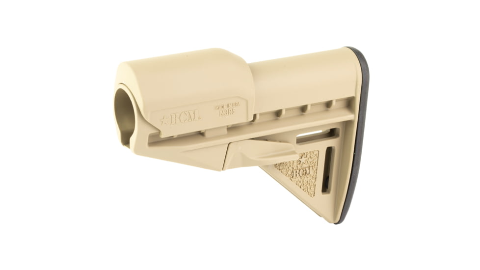 Bravo Company Mod 3 Stock, Fits Mil Spec Buffer Tube, Flat Dark Earth, Includes Rise,r BCM-GFS-MOD-3-K85-FDE
