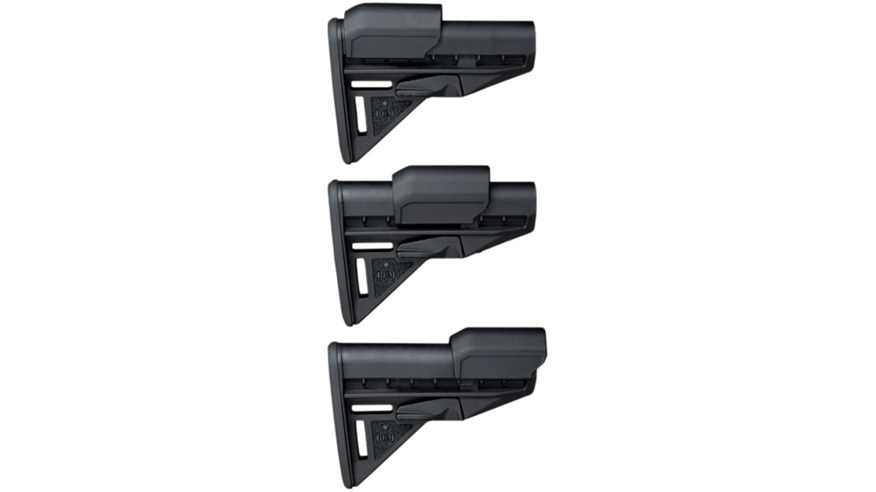 Bravo Company Mod 3 Stock Riser Kit, Fits Bravo Mod 3 Stock, Black, Includes .5 and .8 Friction Fit Risers, BCM-M3R-K85-BLK