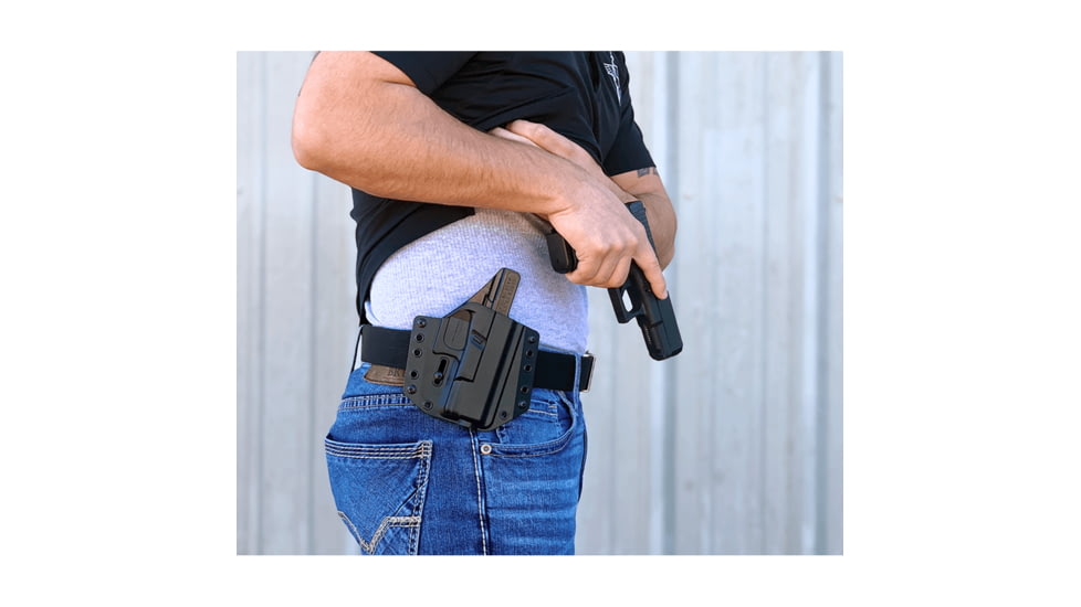 Bravo Concealment BCA OWB Gun Holster, Glock 42, Right Hand, Black, BC10-1033