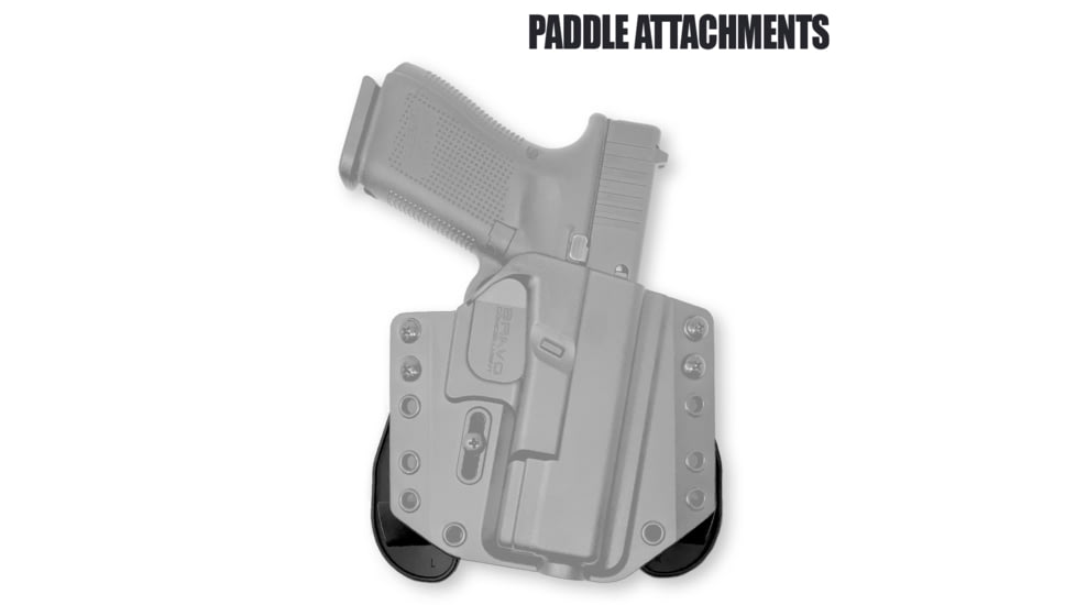 Bravo Concealment BCA OWB Gun Holster, Glock 42, Right Hand, Black, BC10-1033