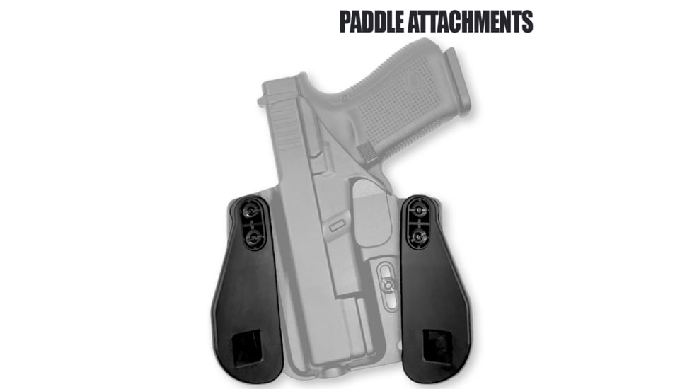 Bravo Concealment BCA OWB Gun Holster, Glock 43,43x,43x MOS, Left Hand, Black, BC10-1034