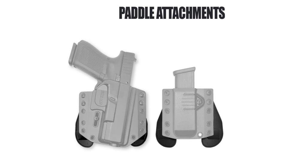 Bravo Concealment BCA OWB Gun Holster, Glock 43,43x,43x MOS, Left Hand, Black, BC10-1034
