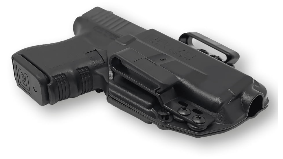 Bravo Concealment IWB Torsion 3.0 Holster, Glock 26, 27, 33, Right Hand, 1.50in Belt Clips, Black, Small, 858094007036