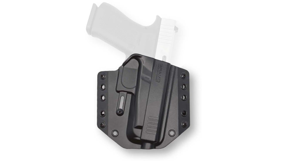 Bravo Concealment OWB BCA 3.0 Holster, Black, Right Hand, Polymer, Glock 48, Small, 854614008484