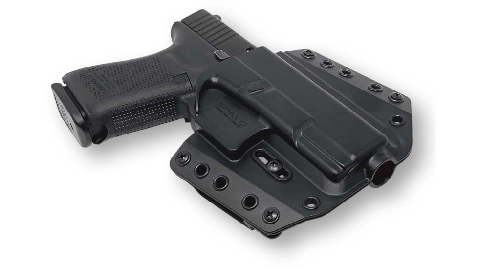 Bravo Concealment OWB BCA 3.0 Holster, Glock 19, 23, 32, 19X, 19 MOS, 45, Gen 3-5, Right Hand, 1.50in Belt Loop, Black, Small, 850007014667