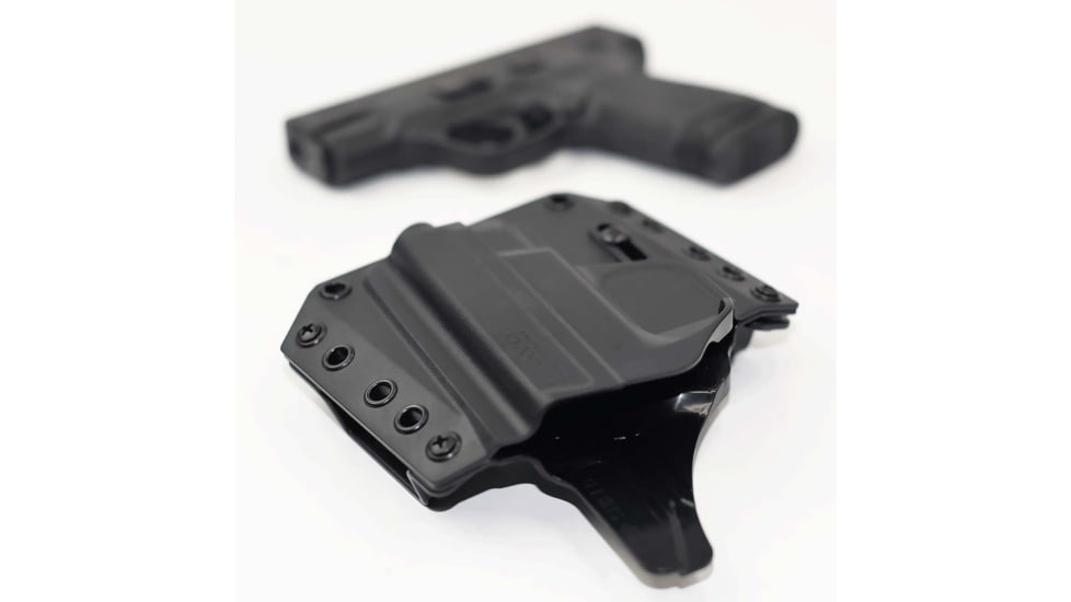 Bravo Concealment OWB BCA 3.0 Holster, S&amp;W, M&amp;P 9,40 Shield, Right Hand, 1.50in Belt Loops, Black, Small, 868316000387