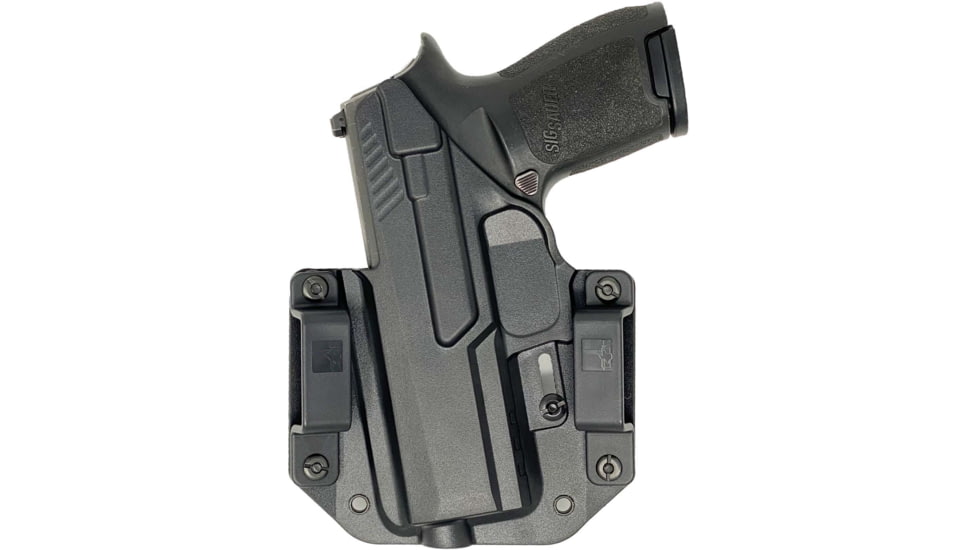 Bravo Concealment OWB BCA 3.0 Holster, Sig Sauer, P320 9,40 Carry,Compact, Right Hand, 1.50in Belt Loops, Black, Small, 854614008590
