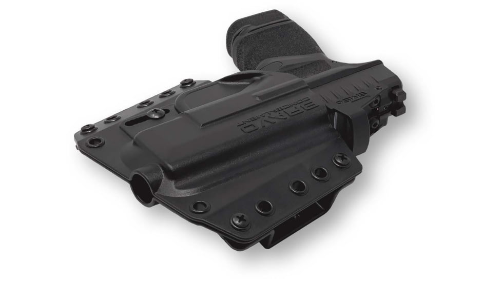 Bravo Concealment OWB BCA 3.0 Holster, Springfield Hellcat 9mm, Right, Polymer, Black, Small, 850021501167