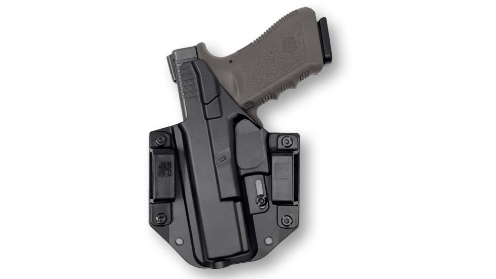 Bravo Concealment OWB BCA 3.0 Holster, Glock, 17, 22, 31, Right Hand, 1.50in Belt Loops, Black, Small, 866023000201
