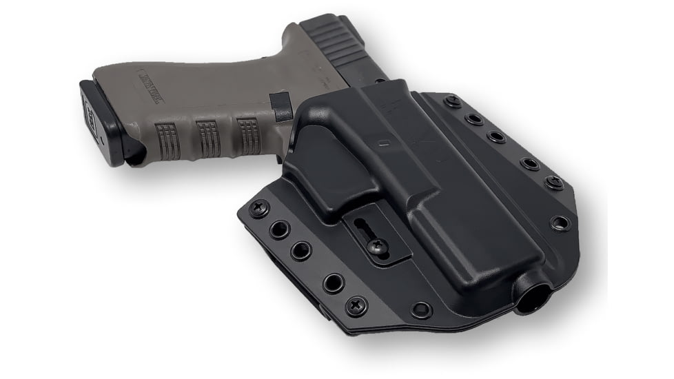 Bravo Concealment OWB BCA 3.0 Holster, Glock, 17, 22, 31, Right Hand, 1.50in Belt Loops, Black, Small, 866023000201