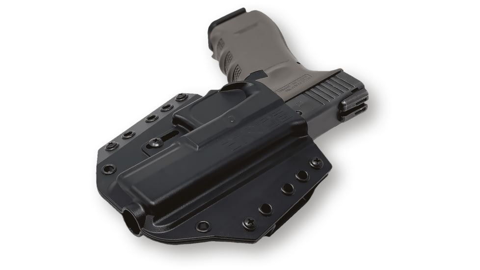 Bravo Concealment OWB BCA 3.0 Holster, Glock, 17, 22, 31, Right Hand, 1.50in Belt Loops, Black, Small, 866023000201