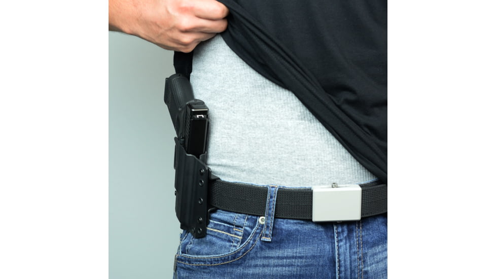 Bravo Concealment OWB BCA 3.0 Holster, Glock 19, 23, 32, 19X, 19 MOS, 45, Gen 3-5, Right Hand, 1.50in Belt Loop, Black, Small, 850007014667