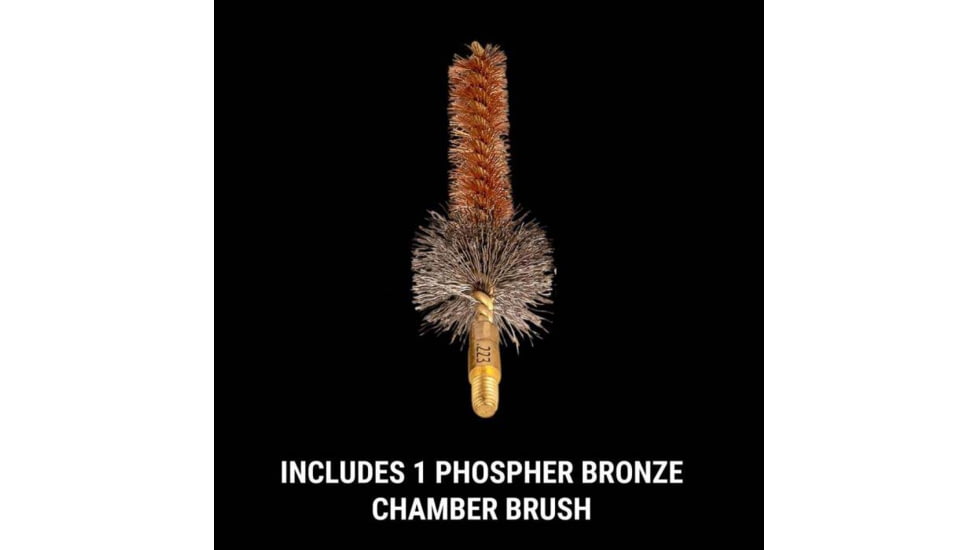 Breakthrough Clean Technologies AR15 Upper Brush Set w/ Chamber Pads, Black / Green, AR15, BT-AR15UBS