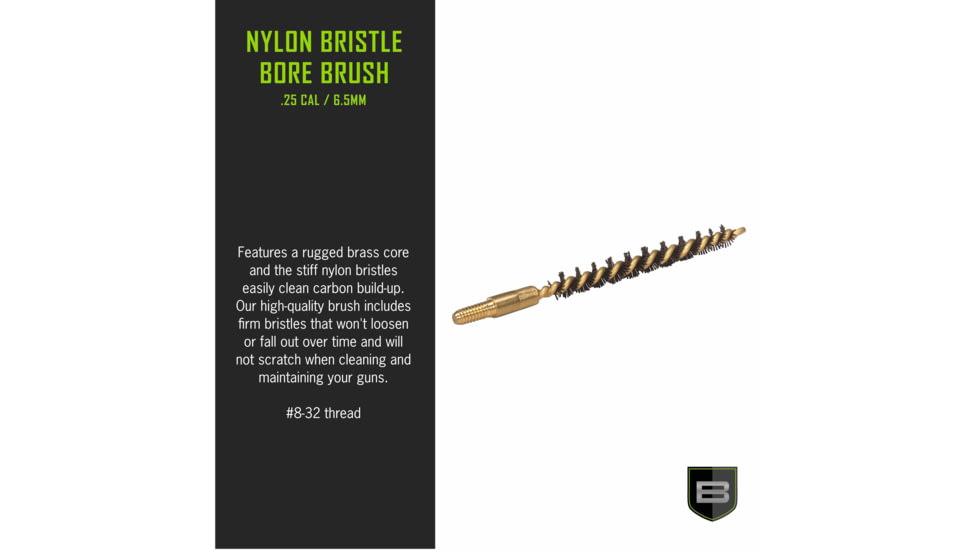 Breakthrough Clean Technologies .25 Cal/6.5mm - Nylon Bristle Bore Brush, BT-25/6.5NBB