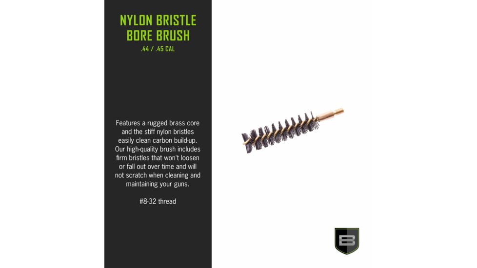 Breakthrough Clean Technologies .44 Cal/.45 Cal Nylon Bristle Bore Brush, BT-44/45NBB