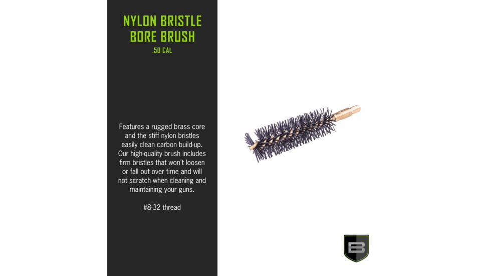 Breakthrough Clean Technologies .50 Cal Nylon Bristle Bore Brush, BT-50NBB