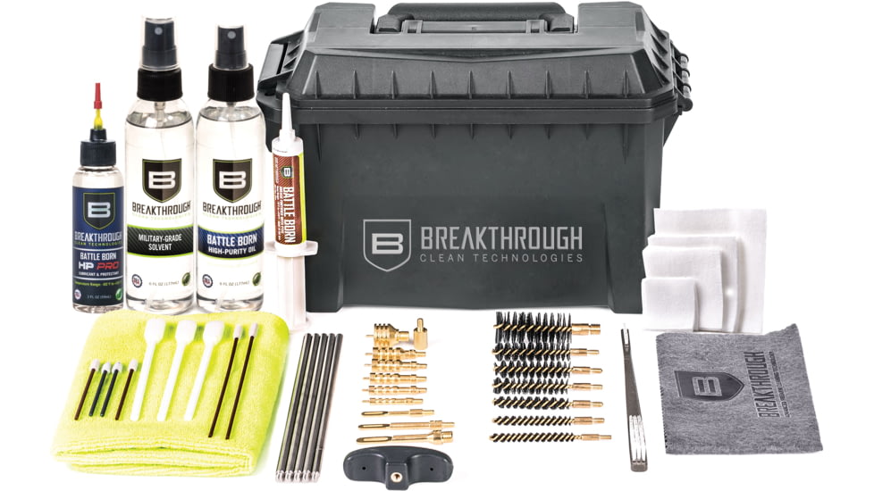 Breakthrough Clean Technologies Ammo Can Cleaning Kit - Rod/Cable, .22 cal through 12 gauge, BT-ACC-U-HP