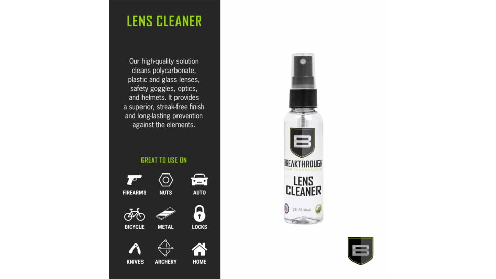 Breakthrough Clean Technologies Anti-Fog Lens Cleaner, 2 oz,, BTLC-2OZ