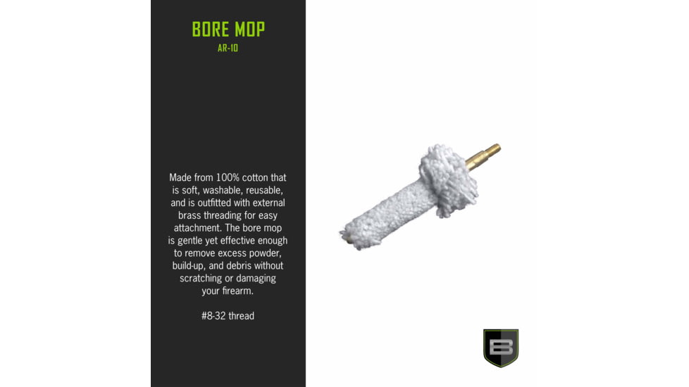 Breakthrough Clean Technologies AR-10 Chamber Mop, #8-32, BT-308CM-AR