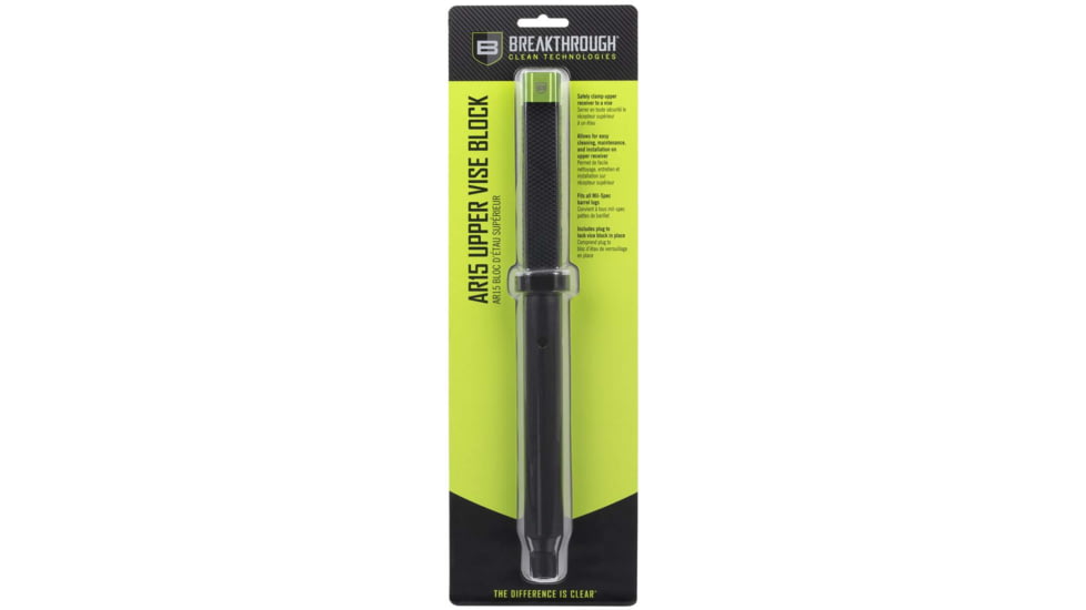 Breakthrough Clean Technologies AR-15 Upper Vise Block, Black, Mil-Spec Barrel Lugs, BT-AR15UVB