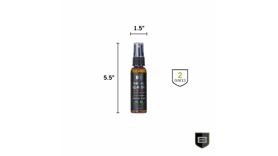 Breakthrough Clean Technologies Battle Born All-in-One Pump Spray Bottle, 2oz, BB-AIO-2OZ