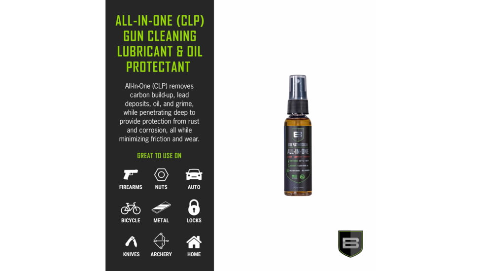 Breakthrough Clean Technologies Battle Born All-in-One Pump Spray Bottle, 2oz, BB-AIO-2OZ