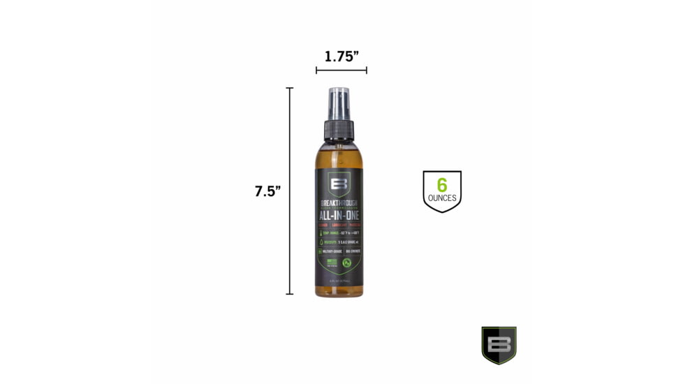 Breakthrough Clean Technologies Battle Born All-in-One Pump Spray Bottle, 6oz, BB-AIO-6OZ