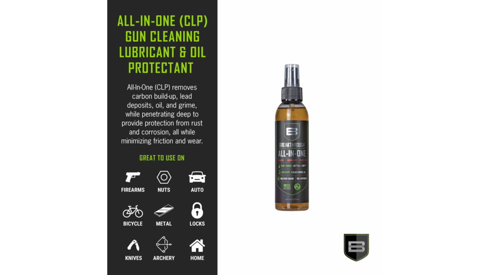 Breakthrough Clean Technologies Battle Born All-in-One Pump Spray Bottle, 6oz, BB-AIO-6OZ