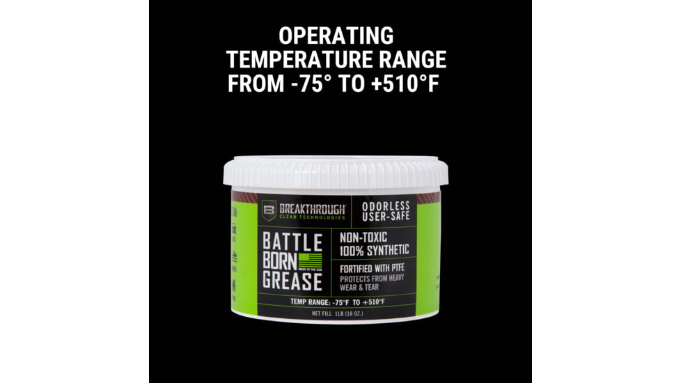 Breakthrough Clean Technologies Battle Born Grease with PTFE - 1lb Tub, BTG-1LB