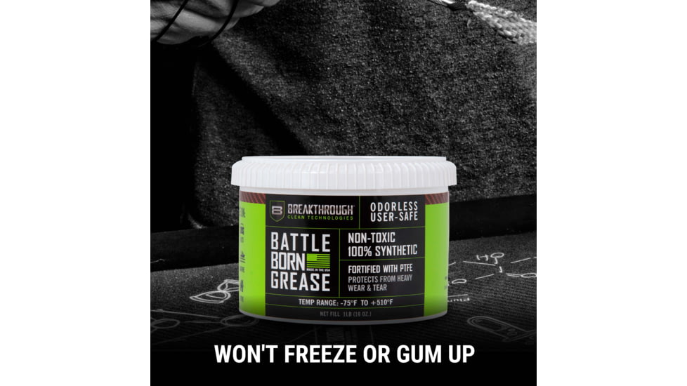 Breakthrough Clean Technologies Battle Born Grease with PTFE - 1lb Tub, BTG-1LB