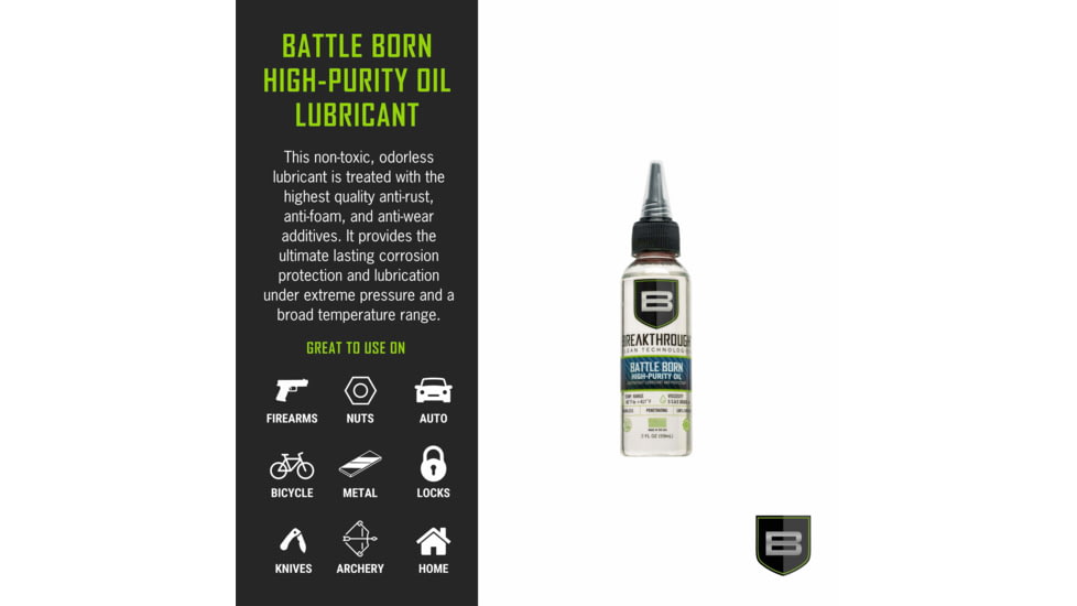 Breakthrough Clean Technologies Battle Born High-Purity Oil, 2 Ounce, BTO-2OZ