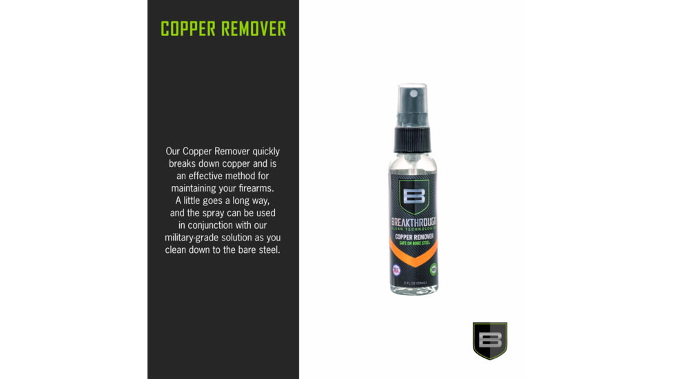 Breakthrough Clean Technologies BCT Copper Remover - 2oz Pump Spray Bottle, BTCR-2OZ