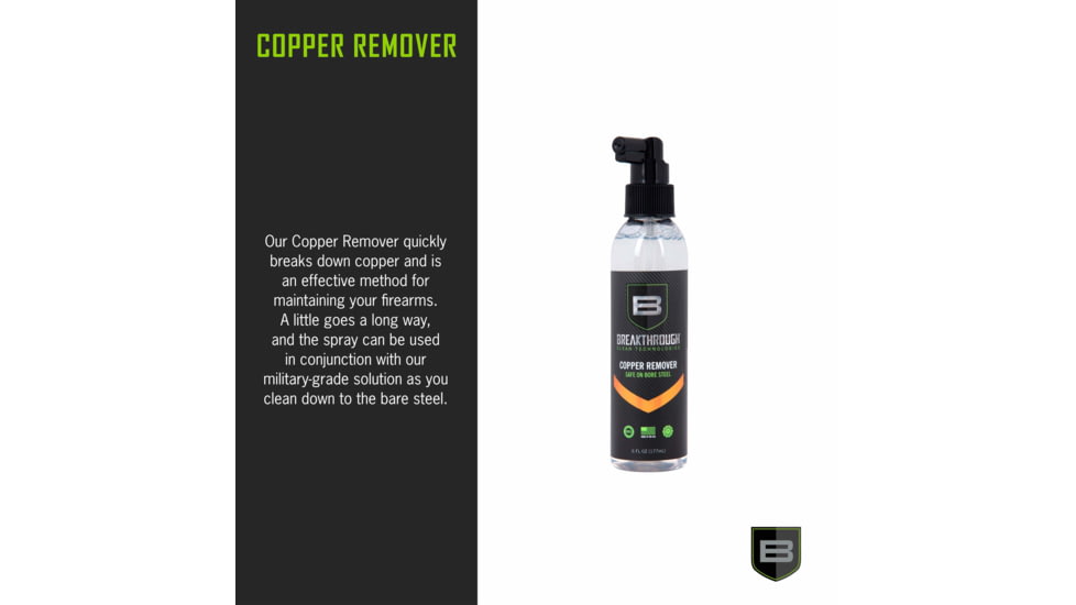 Breakthrough Clean Technologies BCT Copper Remover - 6oz Pump Spray Bottle, BTCR-6OZ