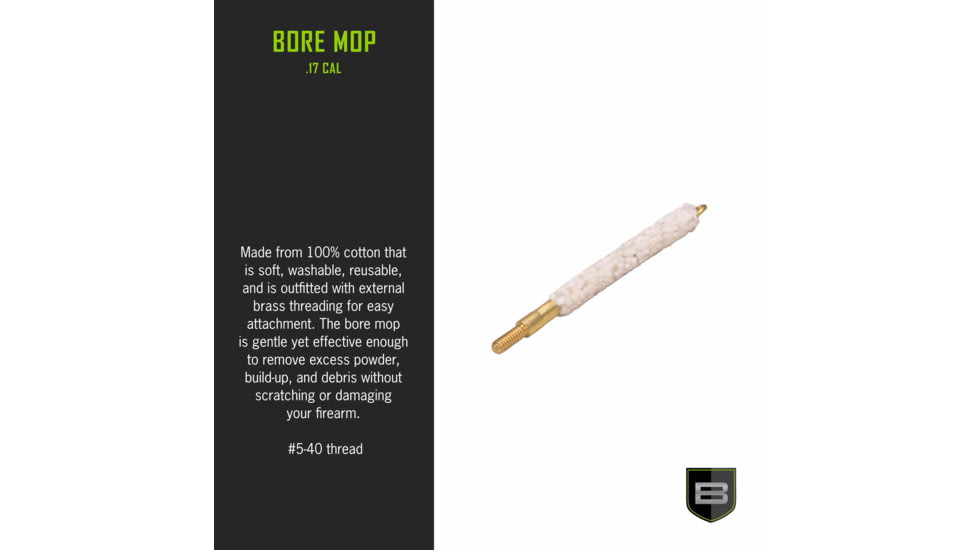 Breakthrough Clean Technologies Bore Mop, .17 Cal, BT-17BM