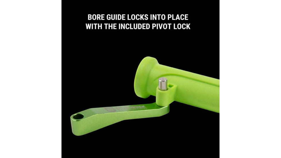 Breakthrough Clean Technologies AR15 Bore Guide w/ Pivot lock, Green, AR15, BT-AR15BG