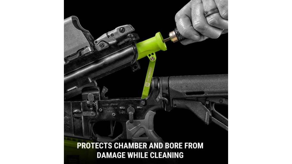 Breakthrough Clean Technologies AR15 Bore Guide w/ Pivot lock, Green, AR15, BT-AR15BG