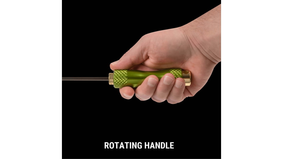 Breakthrough Clean Technologies Carbon Fiber Cleaning Rod with Rotating, Ergonomic Aluminum Handle, 5mm, 12in, BT-CFRR-12