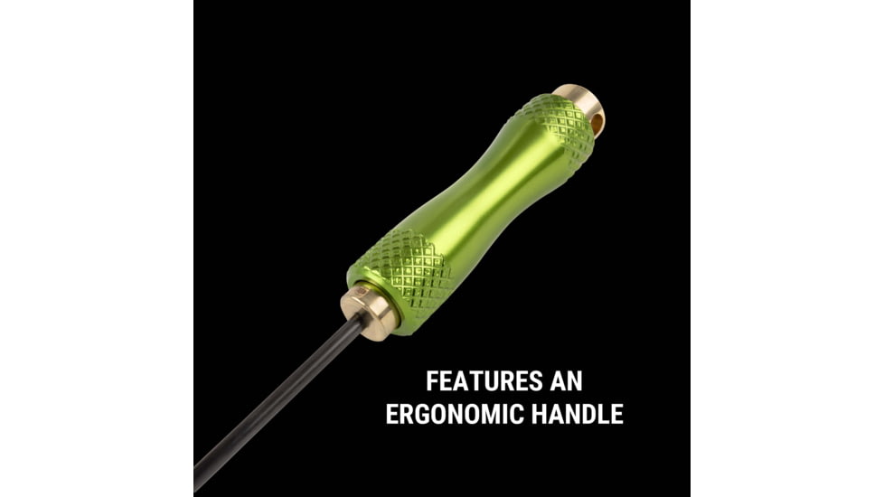 Breakthrough Clean Technologies Carbon Fiber Cleaning Rod with Rotating, Ergonomic Aluminum Handle, 5mm, 12in, BT-CFRR-12