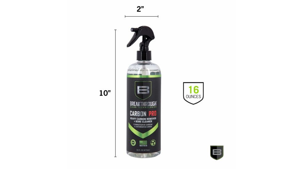 Breakthrough Clean Technologies Carbon Pro - Heavy Carbon Remover &amp; Bore Cleaner - 16oz Trigger Spray Bottle, BTCPRO-16OZ