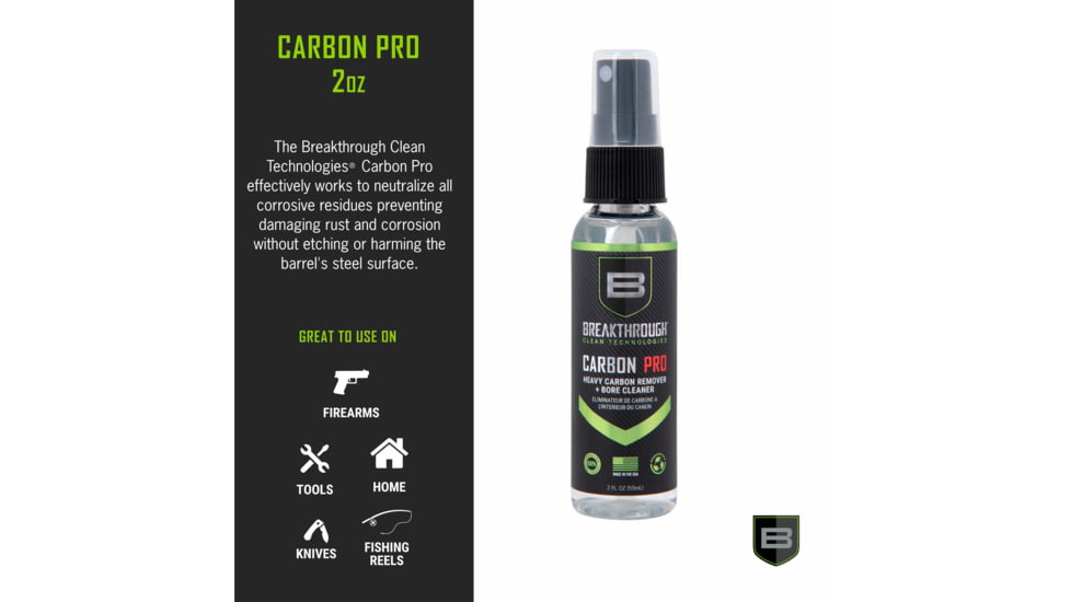 Breakthrough Clean Technologies Carbon Pro - Heavy Carbon Remover &amp; Bore Cleaner - 2oz Pump Spray Bottle, BTCPRO-2OZ