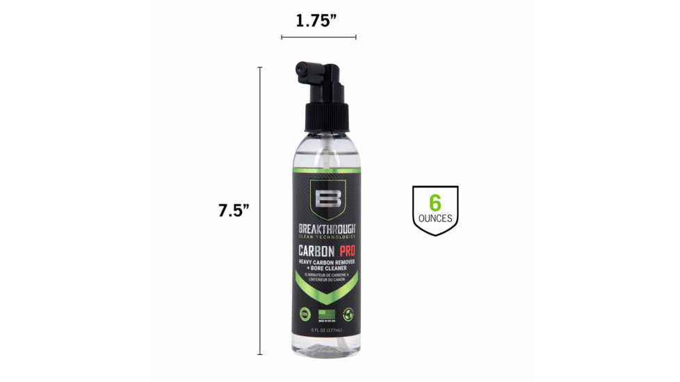 Breakthrough Clean Technologies Carbon Pro - Heavy Carbon Remover &amp; Bore Cleaner - 6oz Pump Spray Bottle, BTCPRO-6OZ