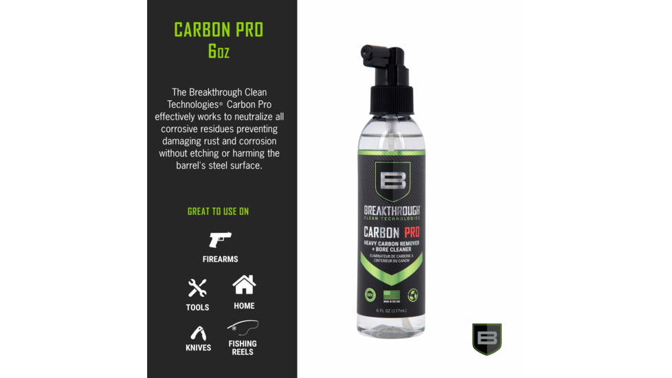 Breakthrough Clean Technologies Carbon Pro - Heavy Carbon Remover &amp; Bore Cleaner - 6oz Pump Spray Bottle, BTCPRO-6OZ