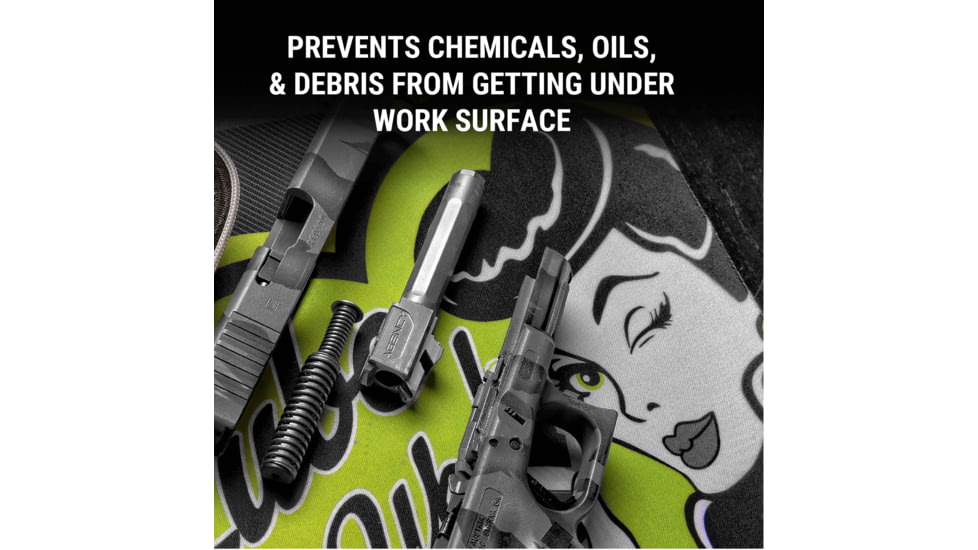 Breakthrough Clean Technologies Clean Rubber Gun Mat - 11x 17, Pistol, BT-RGM-P