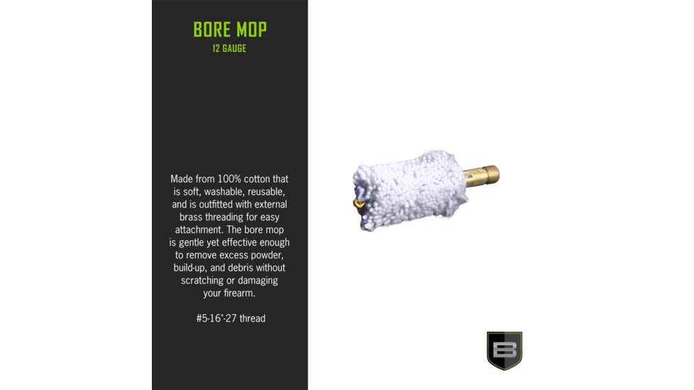 Breakthrough Clean Technologies Cotton Mop 12 Ga, BT-12GBM