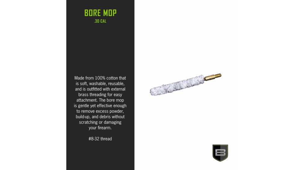 Breakthrough Clean Technologies Cotton Mop .30 Cal/308Cal/7.62mm, BT-30BM