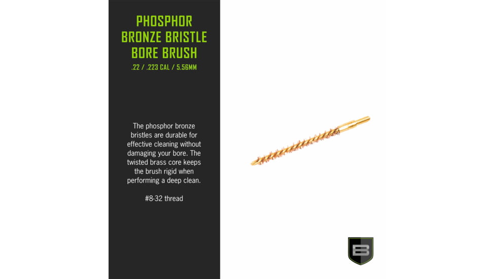Breakthrough Clean Technologies Phosphorus Bronze Bore Brush, .22 Cal, BT-22PBBB