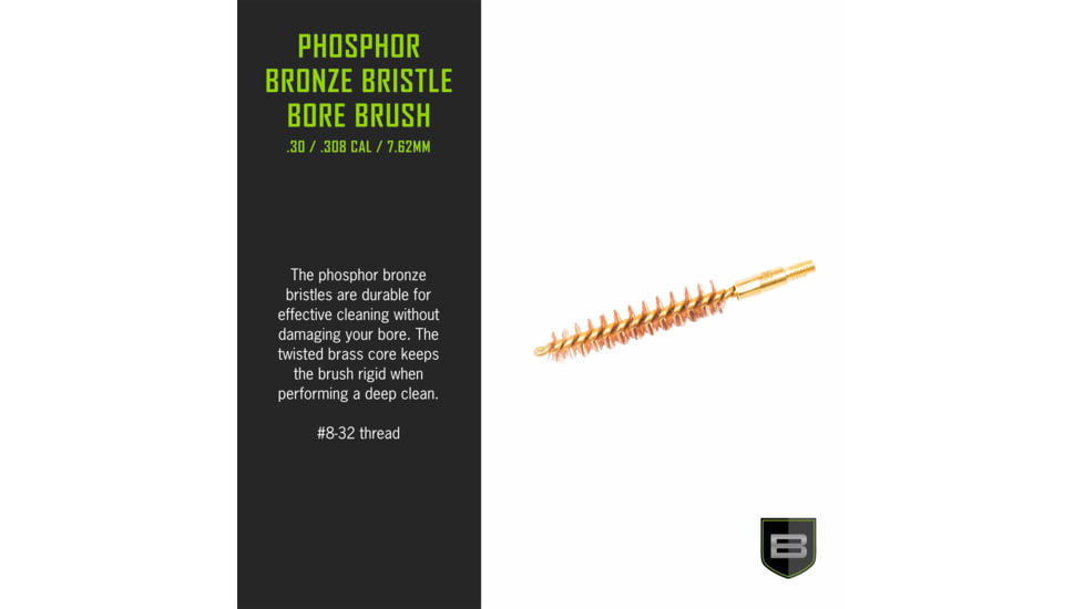 Breakthrough Clean Technologies Phosphorus Bronze Bore Brush, .30 Cal, BT-30PBBB