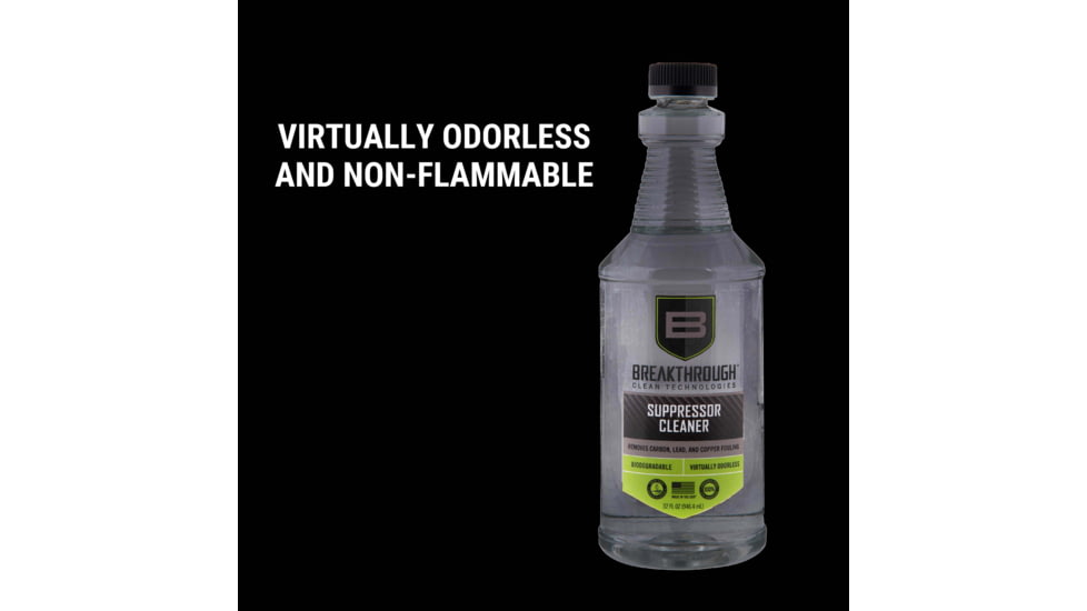 Breakthrough Clean Technologies Suppressor Cleaner, 32oz, Clear, BTSC-32OZ